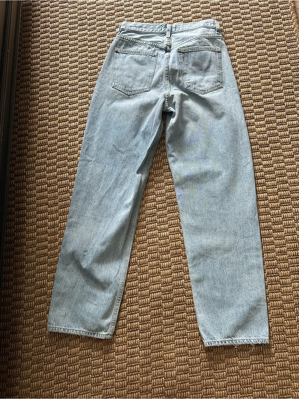 AGOLDE Criss Cross Upsized Jean Suburbia Light Wash Size 24 A097-983 Made in USA